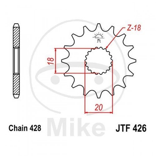 Sprocket teeth pitch - sprocket,